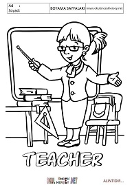 ingilizce boyama sayfaları